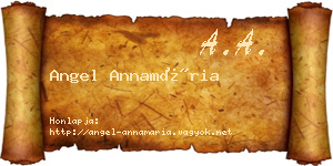 Angel Annamária névjegykártya