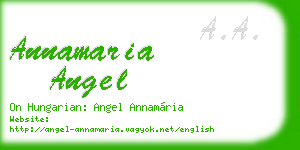annamaria angel business card